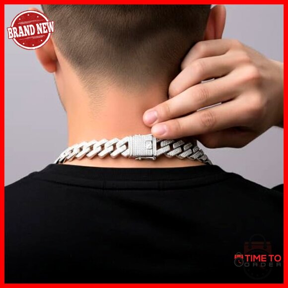 24K Gold Plated Cuban Link Chain Necklace & Bracelet Set for Men Women - Picture 5 of 7